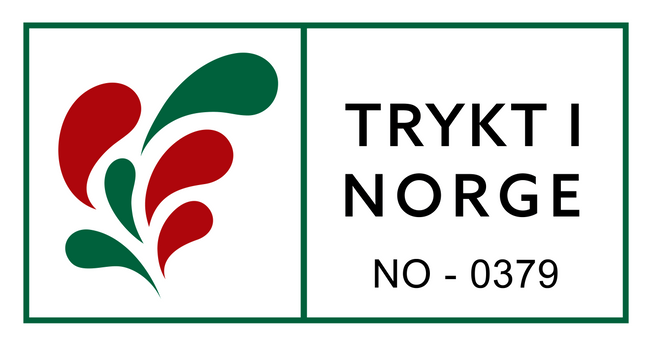 Bildet av Trykt i Norge logo